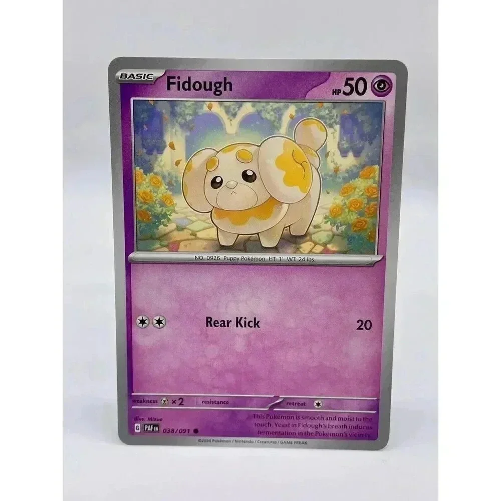 Fidough 038/091 S & V: Paldean Fates Common Non-Holo Pokemon TCG Mint Unplayed
